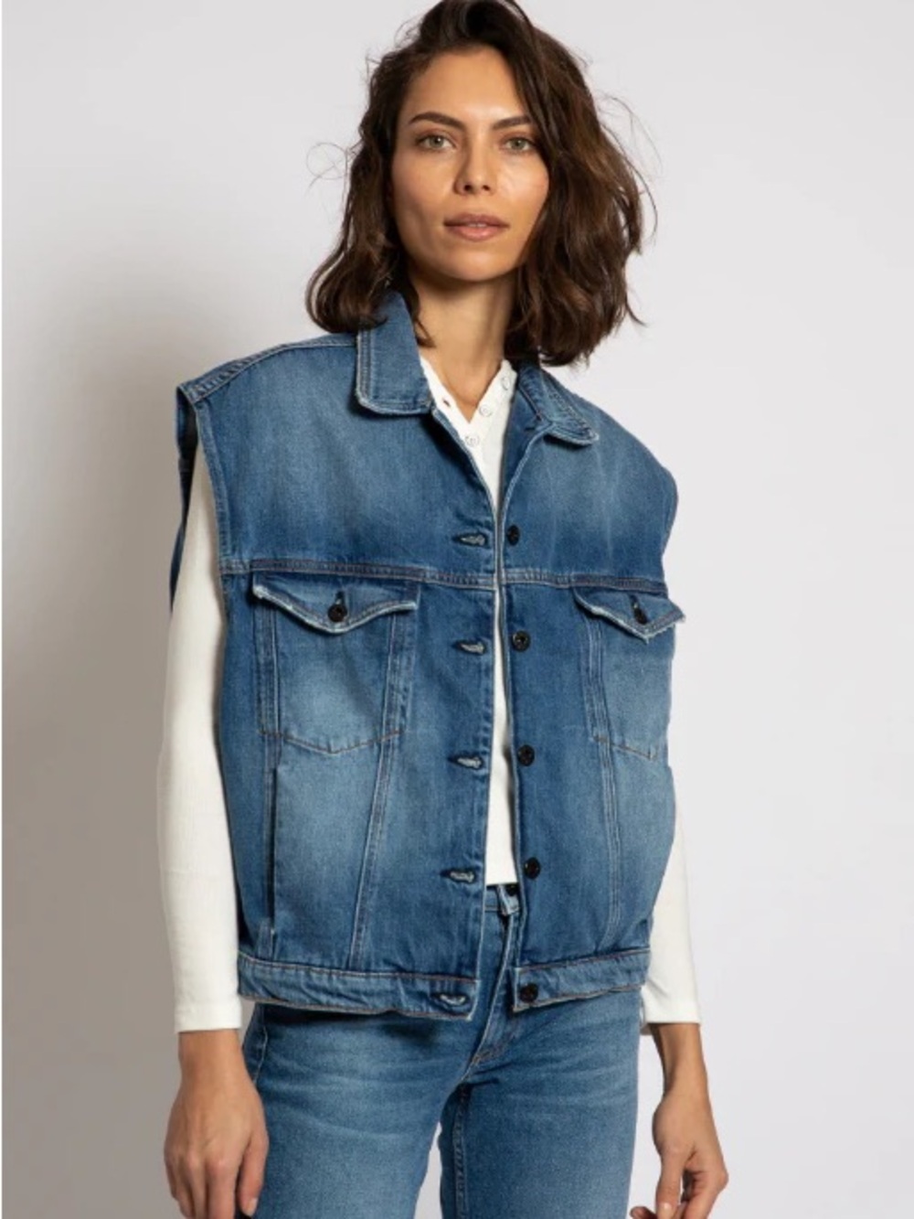 ASKK NY Oversized Denim Vest